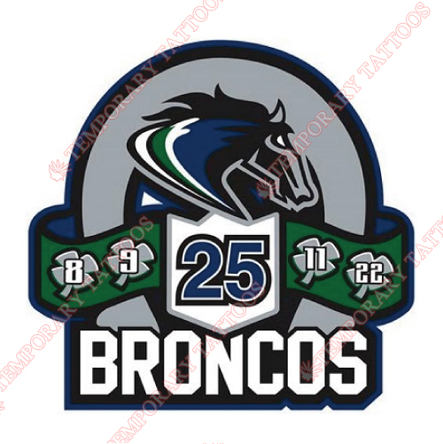 Swift Current Broncos Customize Temporary Tattoos Stickers NO.7550